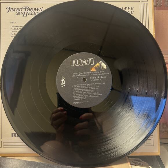 JIM ED BROWN & HELEN CORNELIUS - I Don't Want To Have To Marry You -VG LP Record - Picture 4 of 7
